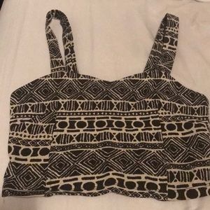 Brandy Melville cage back festival crop top